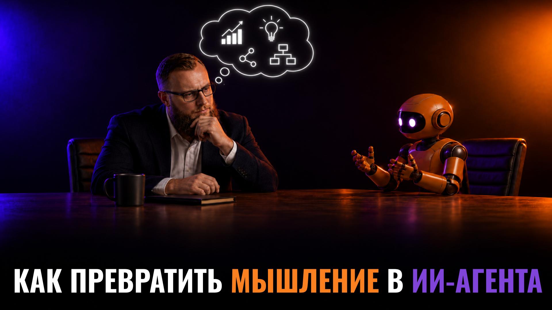 Как превратить человеческое мышление в работающего ИИ-агента — обложка